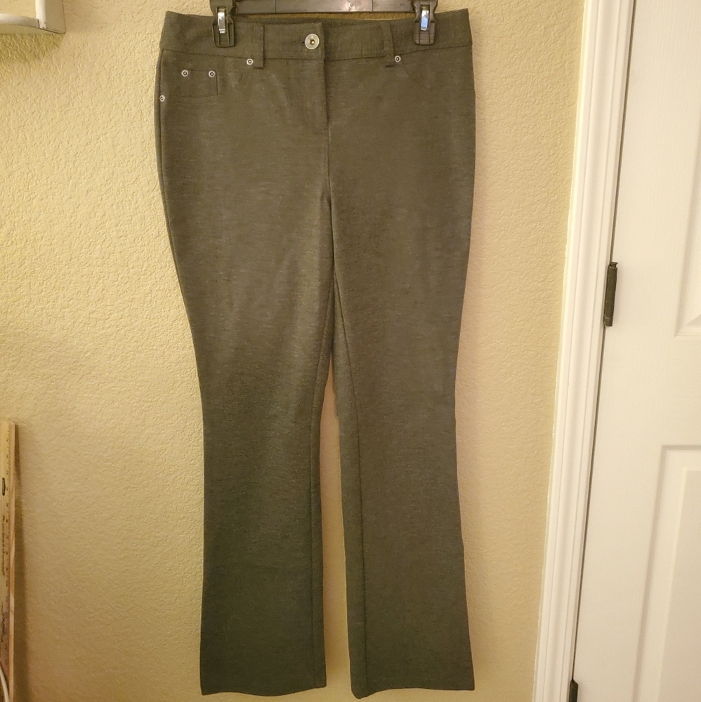 Style & Co Gray Bootcut Slacks